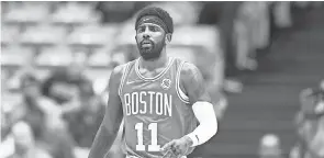  ?? JEREMY BREVARD/USA TODAY SPORTS ?? Celtics guard Kyrie Irving is back and healthy after having knee surgery in the spring.