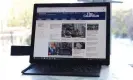  ?? Photograph: Samuel Gibbs/The Guardian ?? Unfolded and propped up by the builtin kickstand the Fold X1 functions like a really good Windows tablet, with a 3:2 screen ratio providing plenty of space for getting work done with multiple apps.