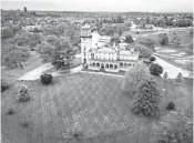  ?? BALTIMORE SUN JERRY JACKSON/ ?? New landscapin­g is seen at the Clifton Mansion, the former summer residence of Johns Hopkins.