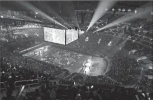  ?? LOS ANGELES TIMES FILE PHOTO ?? The explosion in popularity of esports events, drawing large crowds to arenas, has the IOC’s interest