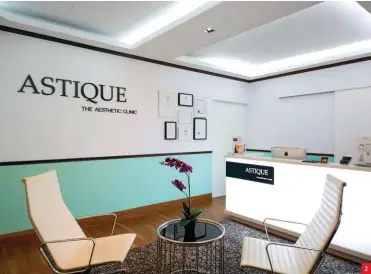  ??  ?? 2 2. Astique offers a wide range of facial treatments with minimal to no downtime.