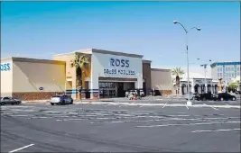  ??  ?? Ross Dress for Less opens Tuesday in a 25,000-square-foot space at Fiesta Plaza in downtown North Las Vegas. Hand-in art