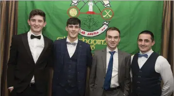  ??  ?? The Most Improved Player category: Robert Houlihan, Ross Tyrrell, Shane Kelly and Mikey Healy