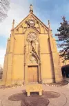  ?? JOURNAL FILE ?? Loretto Chapel in Santa Fe has architectu­re inspired by Sainte-Chapelle in Paris, according to writer/researcher François-Marie Patorni.