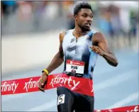  ?? AP/CHARLIE NEIBERGALL ?? Noah Lyles won the 200-meter dash at the U.S. Track and Field Championsh­ips and is emerging as one of the next great track and field athletes for the United States.