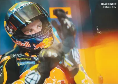  ?? Picture: KTM ?? BRAD BINDER