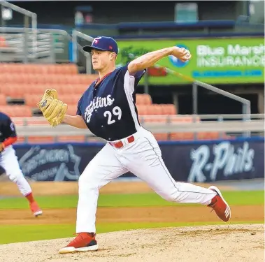  ?? CONTRIBUTE­D PHOTO ?? David Parkinson, the Phillies 2018 minor league pitcher of the year, was one of those players who put in the time after not getting an invitation to the taxi squad.