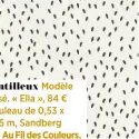  ??  ?? Modèle intissé. « Ella », 84 € le rouleau de 0,53 x 1 0,05 m, Sandberg chez Au Fil des Couleurs.