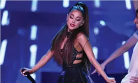  ??  ?? Ariana Grande is Spotify’s most popular female artist, with more than 3bn streams. Photograph: Chris Pizzello/Invision