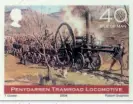  ??  ?? Trevithick’s 1804 locomotive was celebrated in this Isle of Man stamp of 2004, marking the bicentenar­y of its run on the Penydarren Tramroad.