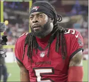  ?? ALEX MENENDEZ – THE ASSOCIATED PRESS ?? Cornerback Richard Sherman was limited to five games this season after signing with the Buccaneers as a free agent.