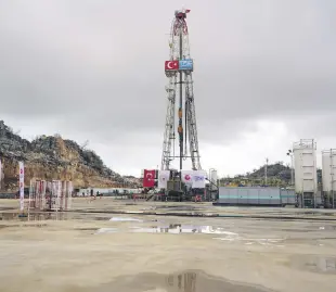  ?? ?? A view of the oil field in the Gabar region in Şırnak province, southeaste­rn Türkiye, April 11, 2024.
