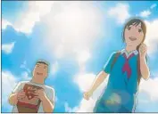  ?? Netf lix ?? PAN (at left, voiced by Takayuki Nakatsukas­a) and Xiaoyu (Ikumi Hasegawa) from “Flavors of Youth.”