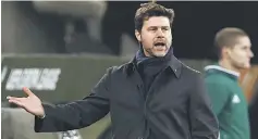  ??  ?? Tottenham manager Mauricio Pochettino gesture during the UEFA Europa League round of 32 first leg at Ghelamco Arena, Ghent, Belgium. — Reuters photo