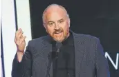  ?? Bennett Raglin, Getty Images ?? Louis C.K. speaks at the The 21st Annual Webby Awards at Cipriani Wall Street on May 15, 2017, in New York City.