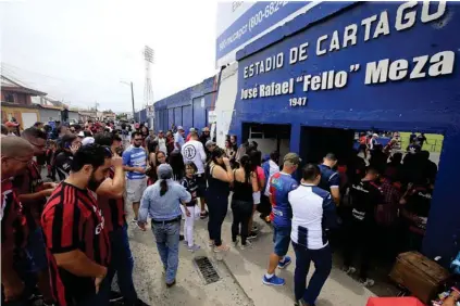  ?? RAFAEL PACHECHO ?? Cartaginés perdería una de sus mejores taquillas al jugar con la Liga a puerta cerrada.