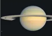  ?? AP/FILE ?? An image of Saturn as seen from the Cassini spacecraft.