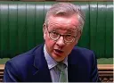  ??  ?? Supporting business: Michael Gove