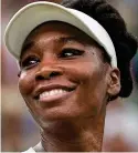  ??  ?? Triple trauma: Venus Williams