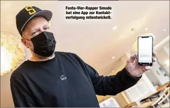  ??  ?? Fanta-Vier-Rapper Smudo hat eine App zur Kontaktver­folgung mitentwick­elt.