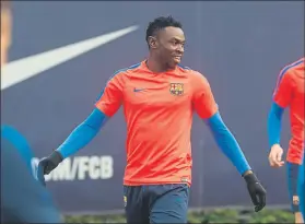  ?? FOTO: FCB ?? Ezekiel Bassey, último fichaje del Barça B, llegado en este mercado de invierno