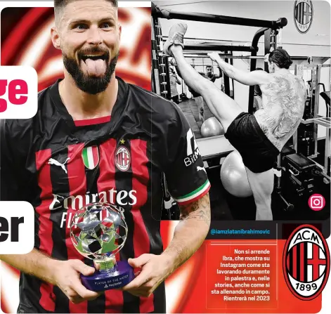  ?? GETTY ?? Olivier Giroud, 36 anni, 8 reti in 17 partite in questa stagione