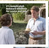  ??  ?? It’s complicate­d: Awkward moments for Louisa and Sven Best of British: The Durrell family do street food