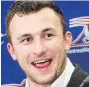  ??  ?? Johnny Manziel