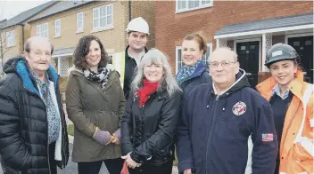  ?? SUBMITTED ?? The Eastfield Town Councillor­s during their visit to the Middle Deepdale developmen­t.