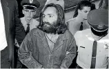  ?? PHOTO: GETTY ?? Charles Manson is escorted to court for preliminar­y hearing on December 3, 1969 in Los Angeles, California.