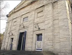  ?? ?? Trinity House, formerly known as the Trinity Foyer, is set to undergo renovation work. Left: In 2019 protests erupted when changes were made over who received accommodat­ion
