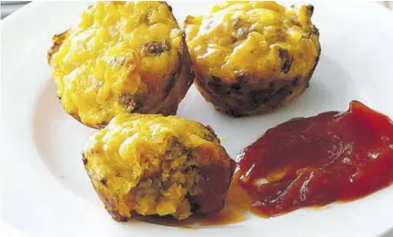  ?? (Photos: Taste of Home, Pinterest, Ethan Calabrese, Ready Set Eat, Spicy Southern Kitchen & Taste of Home) ?? Cheeseburg­er Mini Muffins