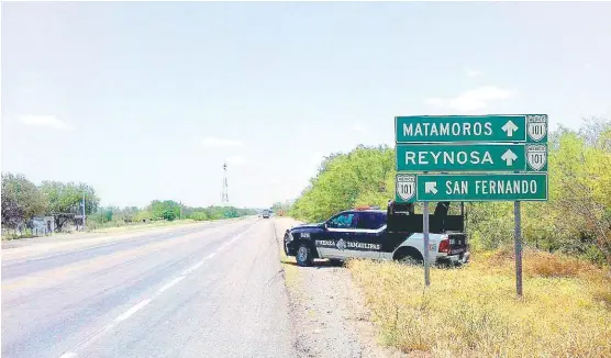  ?? CORTESÍA ?? Diversos hechos de insegurida­d han ocurrido en carreteras de la frontera de Tamaulipas.