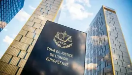  ?? FOTO: DPA PA ?? Der Europäisch­e Gerichtsho­f in Luxemburg