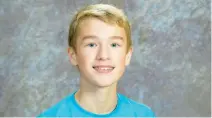  ?? COURTESY ?? Jackson Burch is seen in his seventh grade photo for the Smithfield Middle School yearbook.