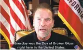  ?? FRANK FASTNER AP ?? An image from a video released via Twitter on Sunday by former Gov. Arnold Schwarzene­gger.