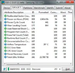  ??  ?? Die S.M.A.R.T.-DATEN einer SSD verraten Ihnen einiges über den Gesundheit­szustand des Speichers und dienen zur Fehleranal­yse.