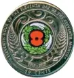  ??  ?? ABOVE The 2018 Armistice commemorat­ive 50c coin.