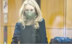  ?? DAVID PAUL MORRIS / BLOOMBERG ?? Theranos founder Elizabeth Holmes arrives
at federal court in San Jose on Tuesday.