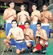 ??  ?? Indian Tigers representi­ng top five Indian Boxers are all set to take the Astana Azlans in Kazakhstan in the AIBA lead World Series Boxing.