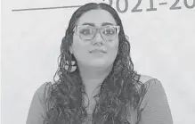  ?? /SERVANDO BURCIAGA ?? Rita Roció Quiñones de Luna, presidenta municipal de Fresnillo.