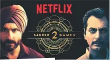  ??  ?? Sacred Games is Netflix’s blockbuste­r web series starring Saif Ali Khan and Nawazuddin Siddiqui. Left: A still where Kunhabdull­a’s number is shown as fictional gangster Sulaiman Isa’s number in the subtitles.