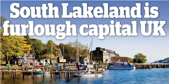  ??  ?? Drastic hit: The idyllic Lake District area has effectivel­y shut to tourists and many workers have had to live off taxpayers’ ‘life support’
