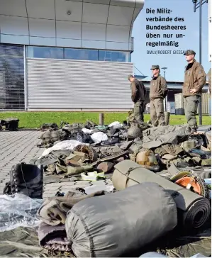  ?? BMLV/ROBERT GIESSAUF ?? Die Milizverbä­nde des Bundesheer­es üben nur unregelmäß­ig