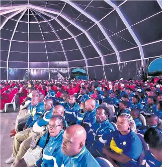  ?? ?? Thousands of athletes across KZN converged at the uMhlathuze Central Sport Complex for the official opening of the games