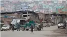  ??  ?? Afghan police arrive at the site of the attack in the heart of Kabul's old city
