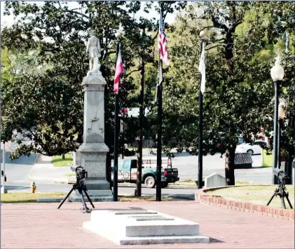  ?? Doug Walker / RN-T ?? The Tomb of the Known Soldier, Charles Graves, is prominentl­y located in a veterans plaza at the Myrtle Hill cemetery. Myrtle Hill will host a Hike to History May 11, from 11 a.m. to 2 p.m.