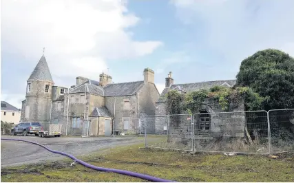  ??  ?? On the list The decision to classify a farmhouse next to Auchterard­er Castle as a C-listed building has been backed by the government