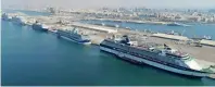  ??  ?? Dubai’s vision is to welcome a million cruise tourists by the year 2020.