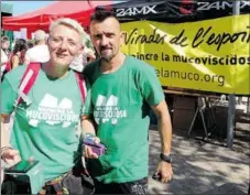  ??  ?? Sonia et Yannick, virade de l’espoir Beaumont 2019